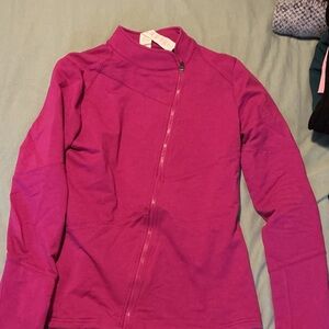 Fabletics Magenta Zip-Up Jacket